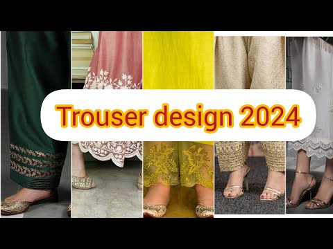 trouser design 2024 || shalwar design 2024# latest trousers~fashion registry by mano 😍