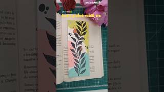 Book mark 🔖🌿 #bookmark #acrylicpainting #artgallery #ytshorts #bookmarkpainting #igreach #moreviwes