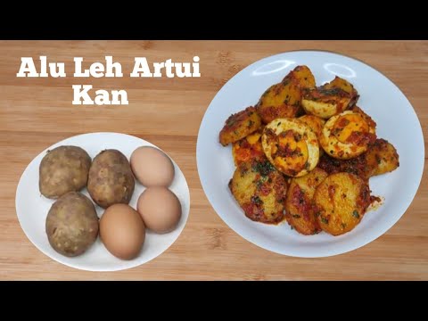 Alu Leh Artui Kan/Potato Egg Masala Recipe/Mizo Eisiam @RosysKitchenMizoram