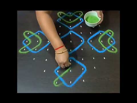 easy sikku Kolangal | #9dotsmuggulu #9dotssikkukolam   #simplemelikalamugguluwithdots #nelikolam