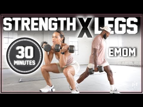 30 Minute Lower Body Dumbbell Strength Workout [EMOM Style]