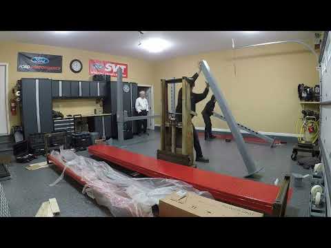 Advantage Lifts 4 Post Installation Time Lapse