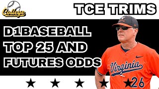 D1Baseball Top 25 Rankings - Conference Outright Futures Betting Odds Released!