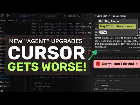 Cursor's NEW *Agent* Composer: The WORST Coding AGENT that I HAVE EVER SEEN (Beats Cline & Cascade?)