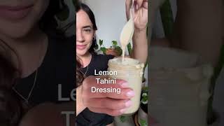 Easy Creamy Lemon Tahini Dressing Recipe