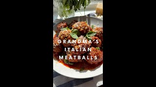 Grandma's Italian Meatballs