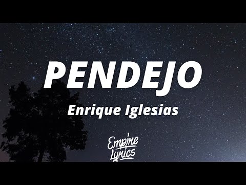 Enrique Iglesias - PENDEJO (Letra/Lyrics)