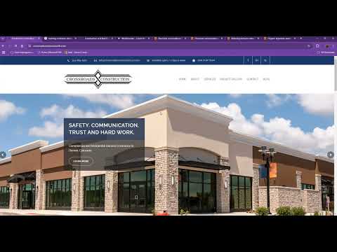 Website Analysis Video for Crossroads Construction