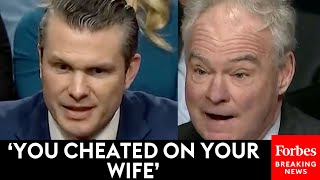 SHOCK MOMENT: Tim Kaine Shows No Mercy Grilling Pete Hegseth About Past Cheating And Accusations