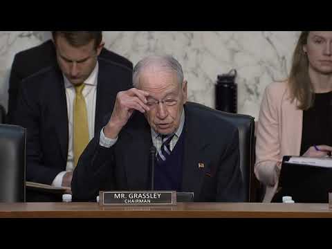 Grassley Opens Second Day of Hearings on Pam Bondi's Nomination for U.S. Attorney General