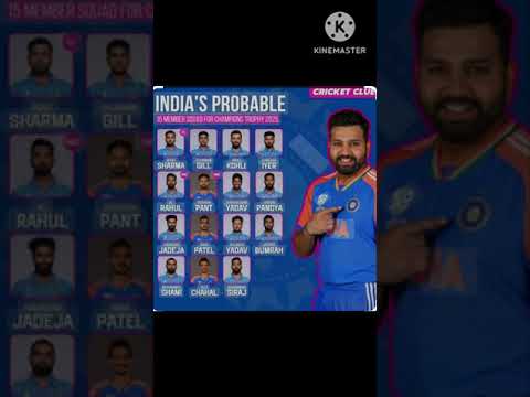 Campion trophy 🏆 India; squad ™#short#viral#