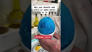 Why to put extra syrup or add holes when making shaved ice - Snowie Cube Pro 3000