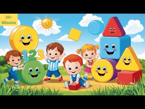 35 Minutes ABCs, Counting, Shapes & More! Compilation of Fun Learning Songs for Kids🎶👶✨