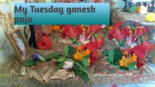 ||My Tuesday ganesh puja vidhi easy and simple vidhi || #pujavidhi #ganeshpujaathome