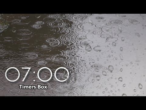 7 Minute Timer with Rain Sounds ⏲️ Relaxation, Focus, Sleep #RainTimer #RainSounds