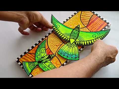 beautiful bird craft at home | home decor | wall art