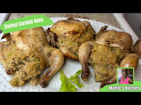 Delicious Stuffed Cornish Hens For Thanksgiving / Mattie's Kitchen