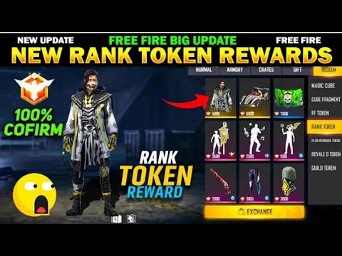 Next rank token rewards in freefire | season 23 rank dress | New rank token rewards |#ranktoken