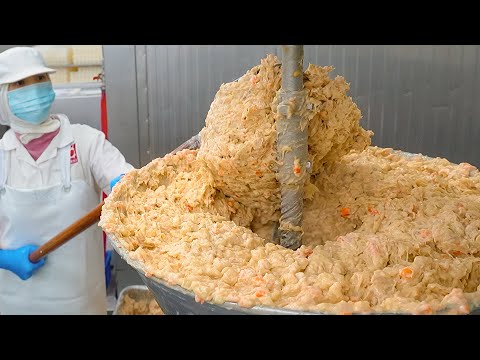 Shrimp Roll & Fish Cake Roll Mass Production Factory / 蝦捲, 古早味三絲卷 - Taiwan Food Factory