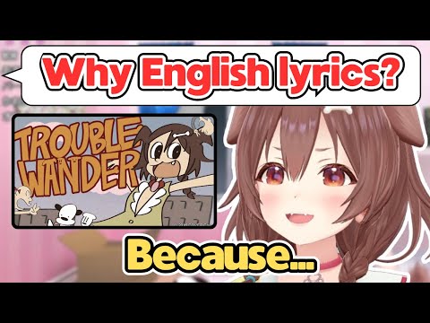 Korone Reveals Why She Chose English for the Lyrics of TROUBLE "WAN"DER![Hololive/EngSub/JpSub]