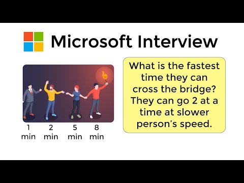 Can you solve Microsoft's bridge and torch riddle?