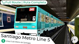 OpenBVE - SANTIAGO METRO LINE 5 | Plaza de Maipú to Gruta de Lourdes