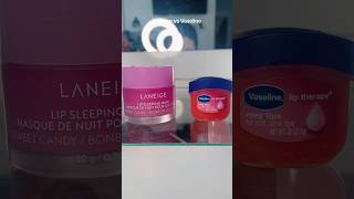 Laneige Lip Sleeping Mask vs Vaseline rosy lips ✨