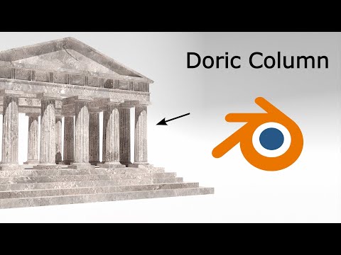 Blender 3D - How to 3D model a Doric greek column