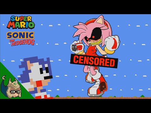 Sonic vs Giant Amy.Exe MAZE 😱 (Halloween Mario Animation)