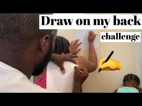 Draw on my back challenge ✍️ || *failed* #gettingitwright