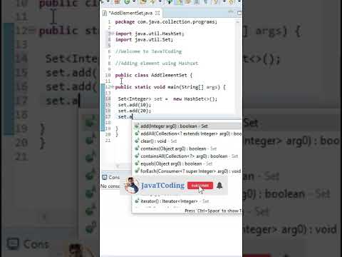 😜🤔Add an element to a set in Java #shorts #youtubeshorts #javatcoding
