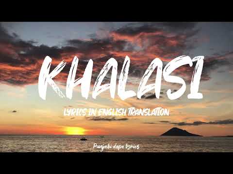 KHALASI (Lyrics with english translation) Aditya Gadhvi X Achint | Coke studio Bharat