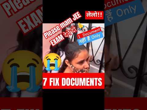 Documents Required For Jee Mains Exam Centres 2025 ✅| Dress Code For Jee Mains 2025 | Jee Admit Card