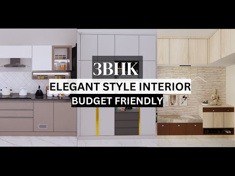 3 BHK Interior Design: Modern Luxury on a Budget  (#3bhkdesign)