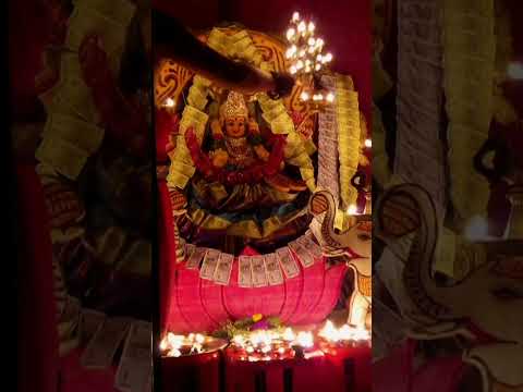 Day -6 shri maha Lakshimi devi అలంకరణ #trending #god#viral video #