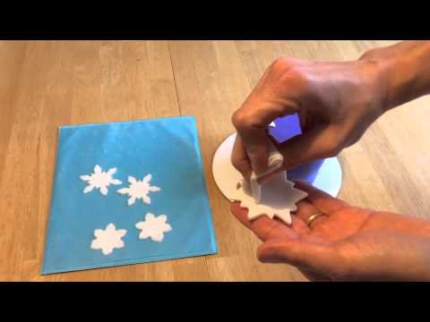 How to Make a Snowflake Cake Part Two: Adding the Snowflakes