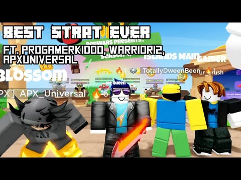 BEDWARS PRO STRATEGY!!! (ft. Progamerkidoo, WARRIOR12, APXUniversal, PhatBoi)