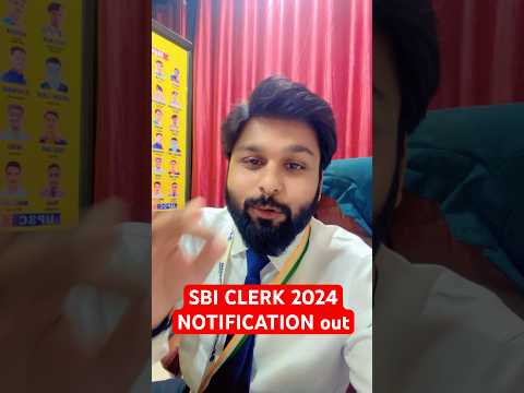 SBI clerk 2024 notification out #sbiclerk #sbiclerk2024