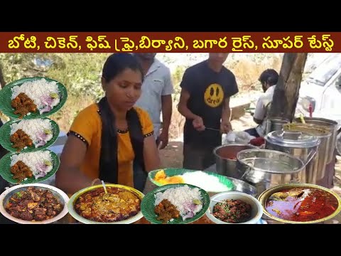 Cheapest Roadside Unlimited Meals | Hyderabad Street Food | Hard Working Women Selling Meals