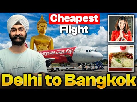 Delhi to bangkok thai airasia | Delhi to bangkok flight price vlog | Thailand visa for indian 2025