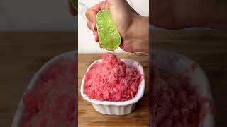 The absolute best kitchen hack I’ve ever tried #watermelon #shavedice #shorts