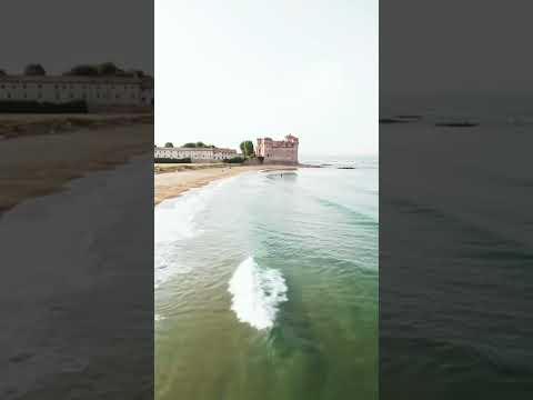 Drone Footage of the Beach and the Castle of Santa Severa. Video by Angelo Esposito from Pexels