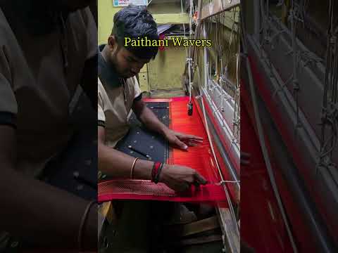 Making of Silk Paithani Saree Designs #traditional #saree #paithani #design #making