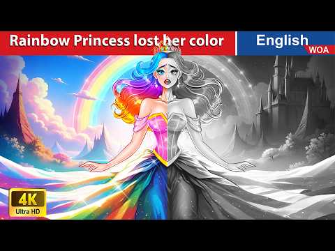 Rainbow Princess lost her color 🌈 Bedtime Stories🌛 Fairy Tales in English @WOAFairyTalesEnglish