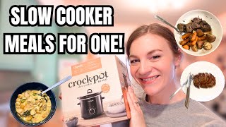 SINGLE SERVING SLOW COOKER RECIPES! CROCKPOT MEALS FOR ONE!