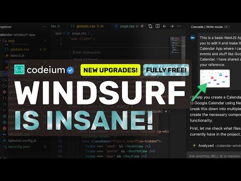 Windsurf (Upgraded) : This is The BEST AI Editor Right Now! (NEW Image Upload, Keybindings & More!)