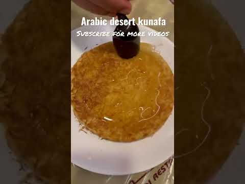 Kunafa./ Arabic Desert in dubai./ Cream kunafa./ Jalabula Jung song./#shorts