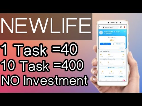 New Task earning app launched today          NEWLIFE