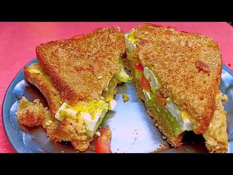 Healthy Breakfast Sandwich Recipe for Weight Loss | Weight Loss Breakfast Sandwich | to Lose Weight