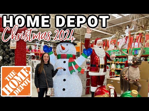 NEW!! CHRISTMAS DECOR AT THE HOME DEPOT 2024 | Home Depot Shop with Me Christmas 2024